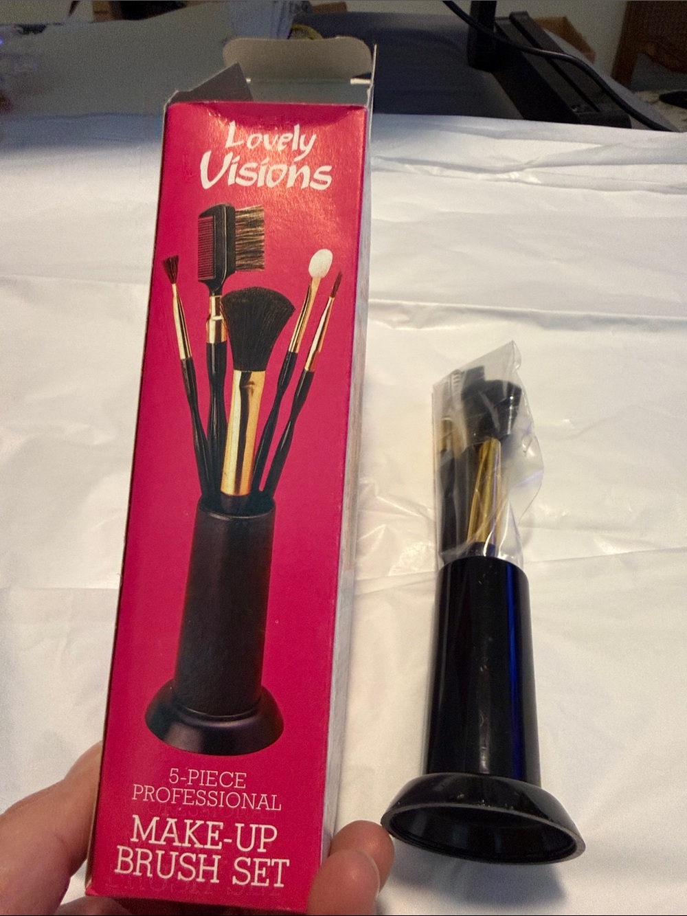 Black and Gold Make-Up Brush Set 6-Piece